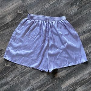 Vintage Lavender Silk Shorts
